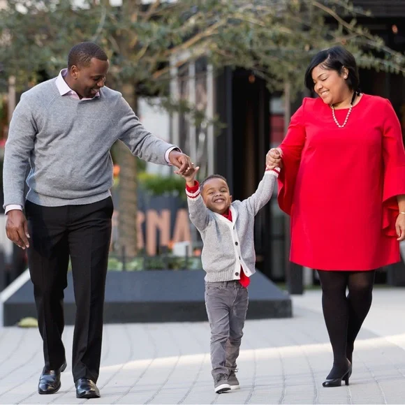Red ELOQUII shift dress. Sz 18 - Picture 3 of 3
